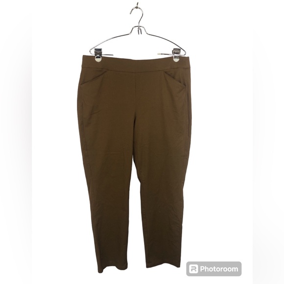 Chico’s Pull On Pant Wide Waistband Cropped - Picture 1 of 6